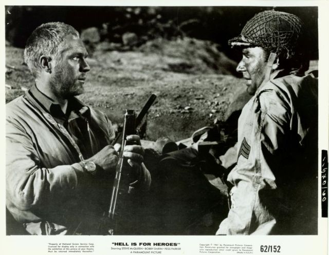 Reese (McQueen) and Sgt. Larkin (Harry Guardino).